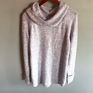 Reitmans Turtle Neck Knit Sweater Cuff Sleeves Light Purple Plus Size 2X